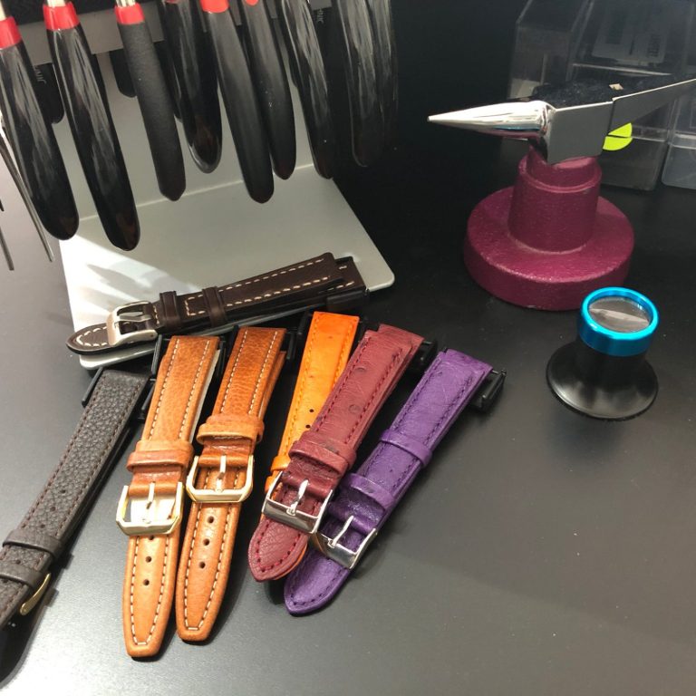 Mehr als 500 verschiedene Uhrenarmbänder immer am Lager